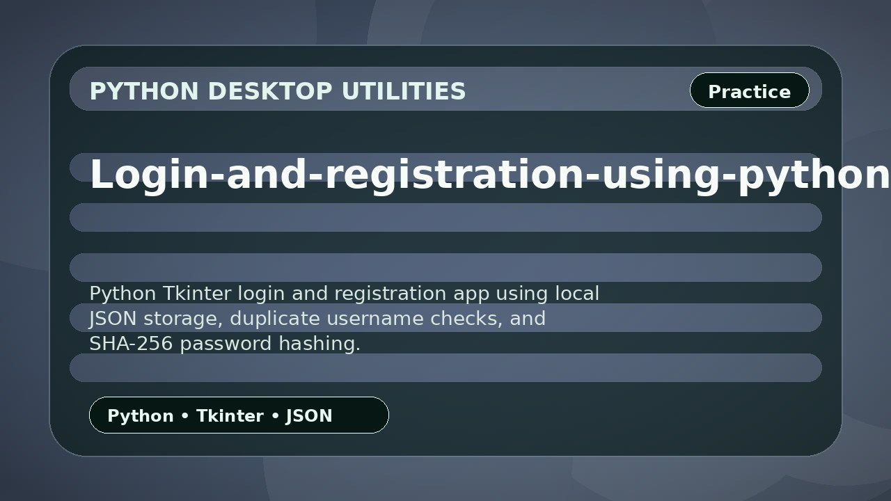 Login-and-registration-using-python-and-json thumbnail