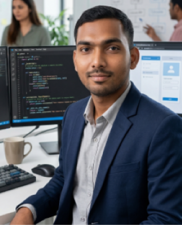 Samir Yogendra Meshram backend developer portrait